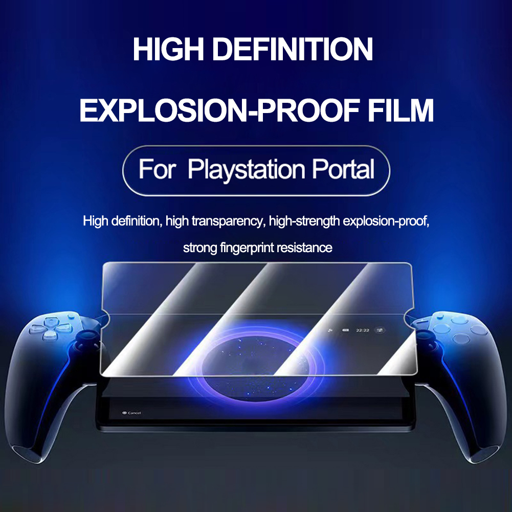 Anti Blue Light Film - แผ่นฟิล์มกันรอยหน้าจอชัดเจนแบบ HD 2แพ็คกระจกนิรภัยกันรอยแสงสีฟ้ากันแสงสำหรับเครื่องเล่นเพลย์สเตชันพอร์ทัลรีโมต8 in 2023