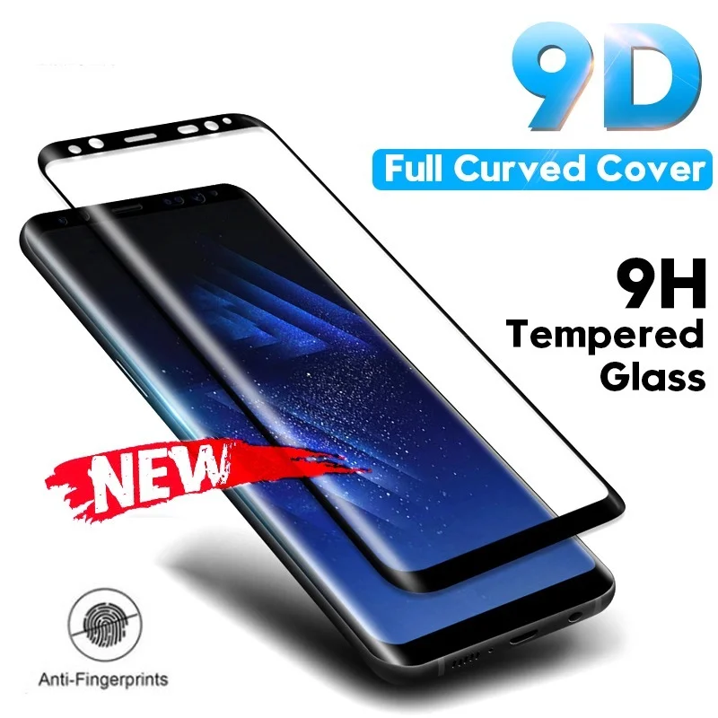 Curved Edge Screen - 9D โค้งฟิล์มกระจกนิรภัยสําหรับ Samsung Galaxy หมายเหตุ 8