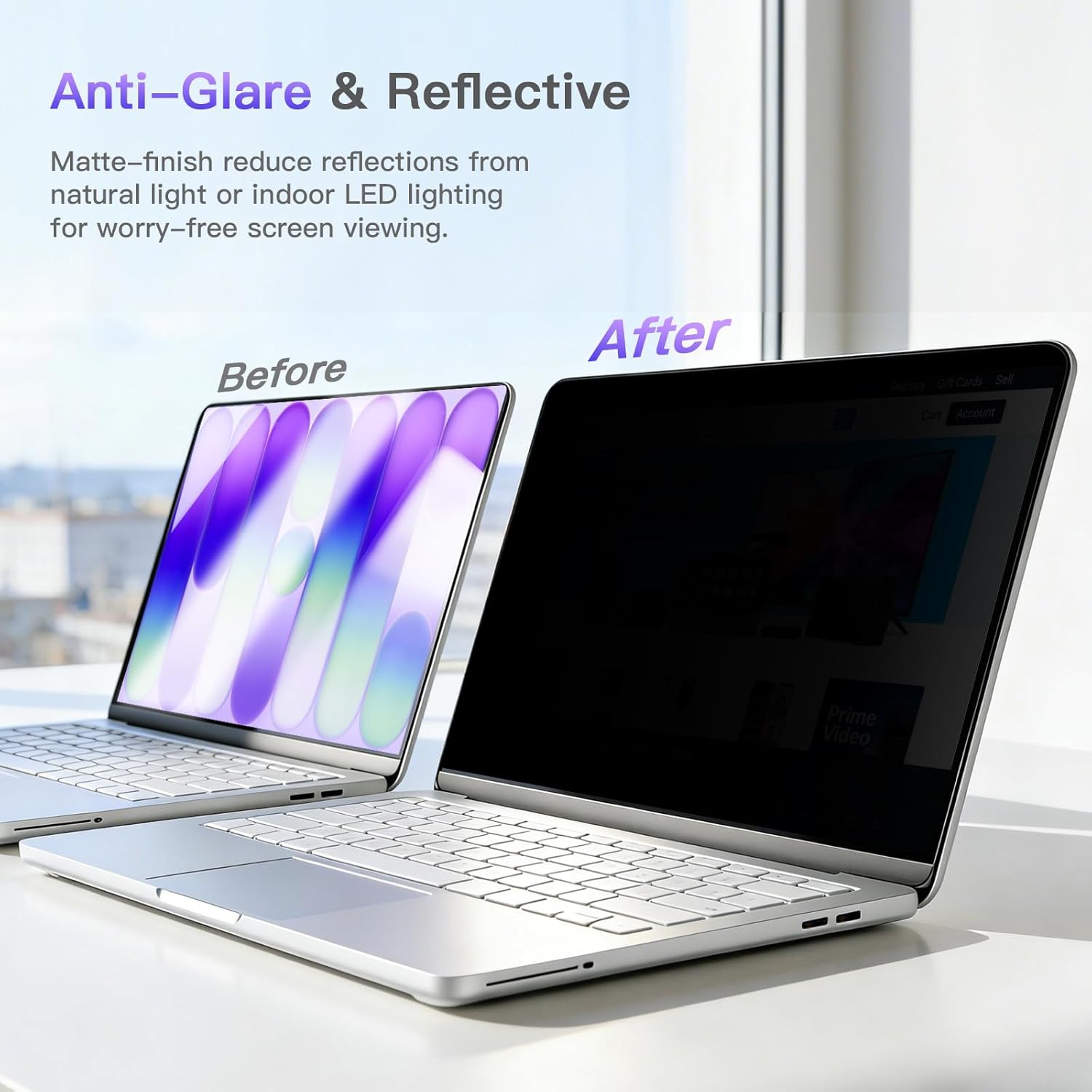 ฟิล์มกันรอยแบบป้องกันการมองเห็ - Anti Blue Light Film บทวิจารณ์และราคา