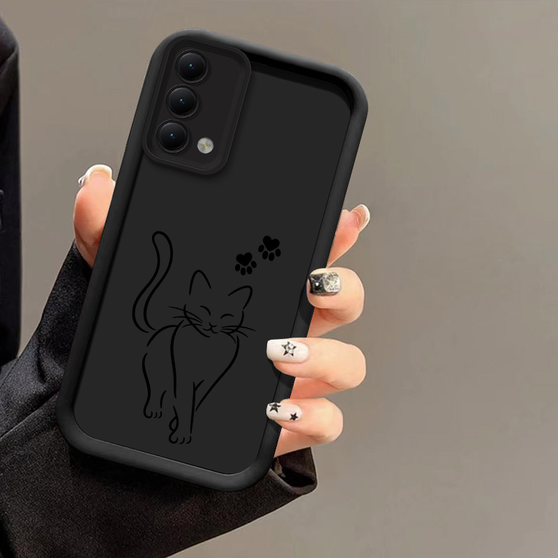 เคสโทรศัพท์ลายแมวน่ารักสีดำ สำ - Oppo A78 บทวิจารณ์และราคา