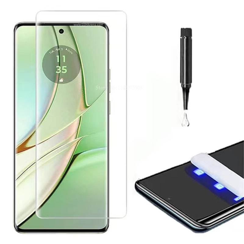 4ชิ้นกระจกนิรภัยยูวีติดกาวแบบโ - Curved Edge Screen บทวิจารณ์และราคา