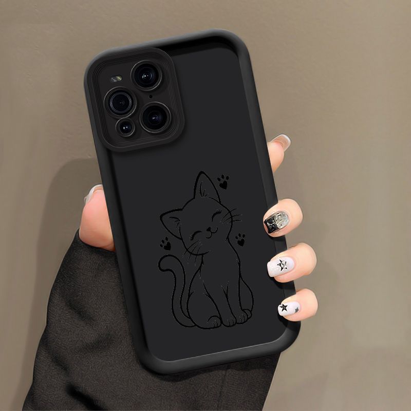 เคสโทรศัพท์ลายเส้นวาดภาพแมว สำ - Oppo Find X8 บทวิจารณ์และราคา